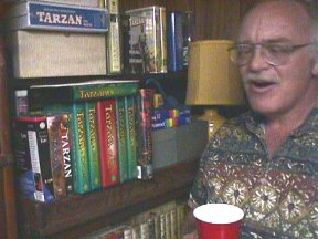 Tantor inspects the Tarzan radio show collection