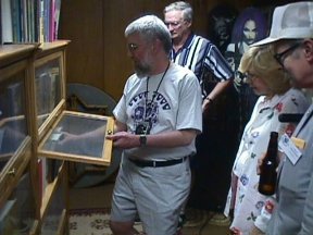 Jim sharing his treasures