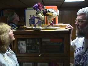Mary admires the Moon Maid