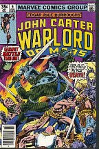 John Carter of Mars Marvel Comic Cover