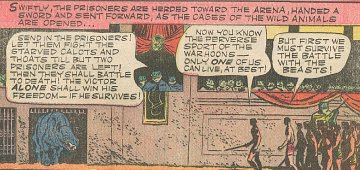 Jesse March illustration from 50s Dell comic: John Carter of Mars