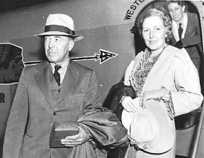 Florence and Ed returning from Las Vegas Wedding 1935