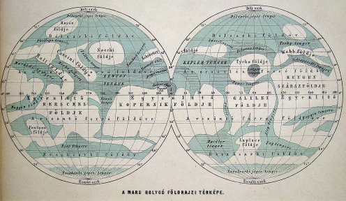 Flammarion's map with Hungarian nomenclature.c.1880