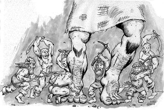 Dwarves vs. Ogres by David Ullery