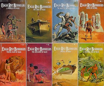 Barsoom covers by Gino d'Achille