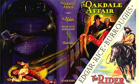 John Coleman Burroughs debut: Oakdale Affair and The Rider - wrap-around DJ -  2 b/w interiors