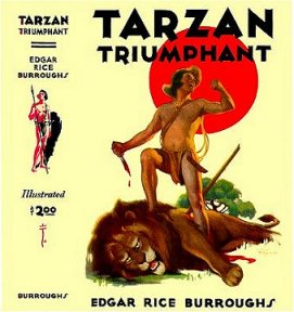 Studley Burroughs cover art for Tarzan Triumphant
