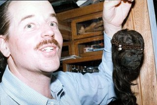 Dan with ERB's famous shrunken head