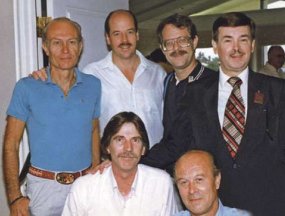 Danton with fanzine editors