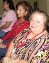 Joan Bledig and Edie James