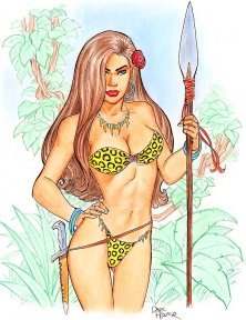 Jungle Girl by Dave Hoover