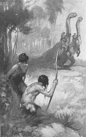 Two enormous animals approachiing us, and upon the back of each a human being - pg 258