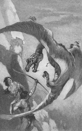 As the creature darted toward us, I let drive straight for the breast - pg 228