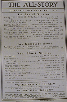 All Story - February 1912 - Under the Moons of Mars 1/6 contents