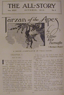 All-Story October 1912 - Tarzan of the Apes - First Page