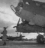 B-24 Under Guard