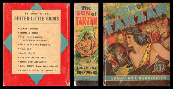 Big Little Book: The Son of Tarzan by Edgar Rice Burroughs - Whitman - No. 1477