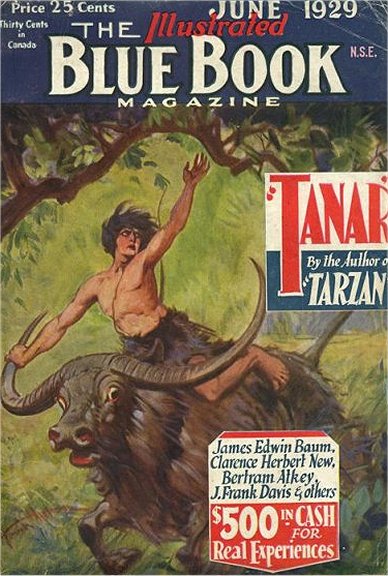 Blue Book - June 1929 - Tanar of Pellucidar 4/6