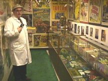 George McWhorter amid the first of 100,000 items which await you on your tou