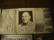 War Department Press Card for Oldest Correspondent in WWII