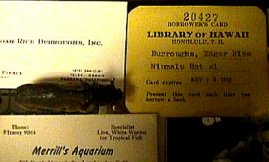ERB, Inc. Business Card - Honolulu Library Card