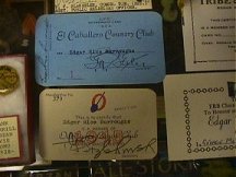 El Caballero Country Club Membership Card and assorted other cards