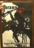 First Edition Tarzan of the Apes Cover hand-tooled in leather by fan