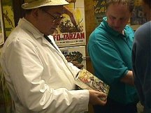 George shows Land That Time Forgot to Laurence Dunn