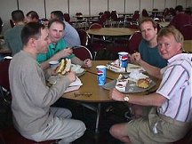 ERB fan Henry Franke joins the group for lunch