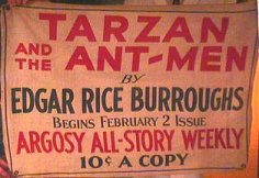 Banner Argosy ad for start of Tarzan and the Ant Man serial