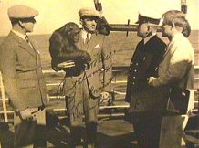 Autographed photo of Herman Brix (Bruce Bennett) on ship to Guatamala