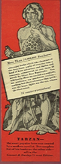 Grosett and Dunlap '30s book mark