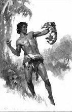 Tarzan and Lion Cub