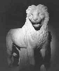 Lion of the mausoleum for Maussolus, ruler of the city Halicarnassus - Aegean Sea, 4th Century B.C, now in the British Museum