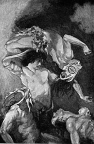 Tarzan the Terrible Frontispiece by J. Allen St. John