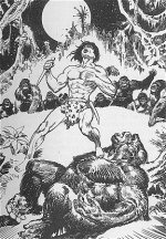 Tarzan of the apes placed his foot upon the neck of his lifelong enemy and voiced the wild cry of his people.