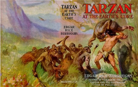 J. Allen St. John: Tarzan at the Earth's Core - wraparound DJ -  different b/w FP