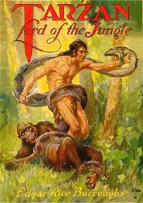 J. Allen St. John: Tarzan, Lord of the Jungle - 5 interior sepia plates - title page - map by ERB