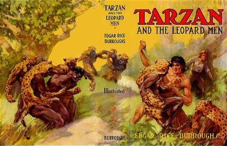 J. Allen St. John: Tarzan  and the Leopard Men - 4 interior b/w plates