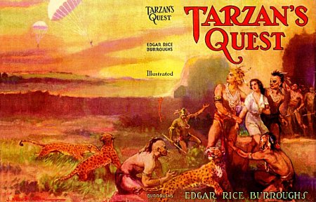 J. Allen St. John: Tarzan's Quest - wrap-around DJ - 5 b/w interior plates