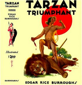 Studley Burroughs: Tarzan Triumphant - 5 interior b/w plates