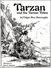 Roy G. Krenkel: Tarzan and the Tarzan Twins - alternate cover