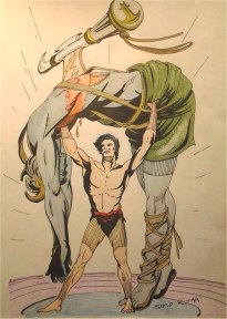 Tarzan kills the death dealer