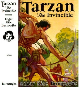 Tarzan the Invicible cover art by Studley O. Burroughs
