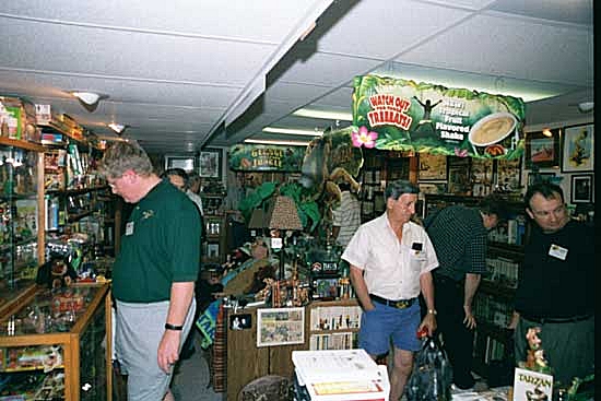 14. Look towards the entrance of Mike's bookroom.  (Tony Menagazzo is in shorts to the right and Fred Causy far right.)