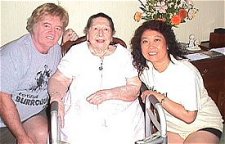 Rita Coriell at the House of Greystoke with Bill and Sue-On
