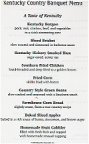 Banquet Menu