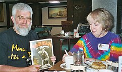 Dale signing Jim Thompson's Guest Book