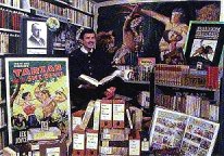 George T. McWhorter with part of the McWhorter Memorial ERB Collection: University of Louisville