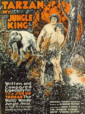 Sheet music, Tarzan My Jungle King written for The Son of Tarzan